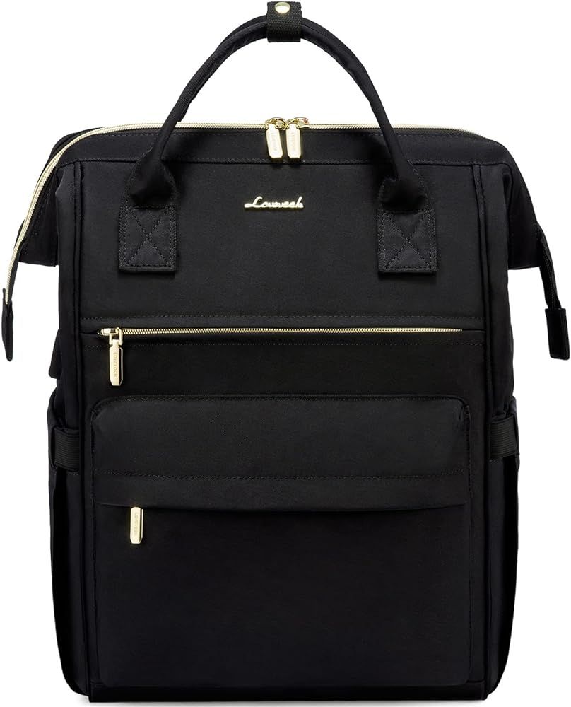 LOVEVOOK Laptop Backpack Purse for Women Waterproof Teacher Nurse Bag, 17.3 inch Work laptop Bag ... | Amazon (US)