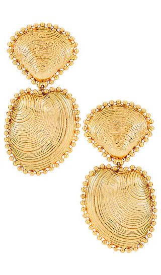 Kya Ball Chain Seashell Drop Earrings | Revolve Clothing (Global)