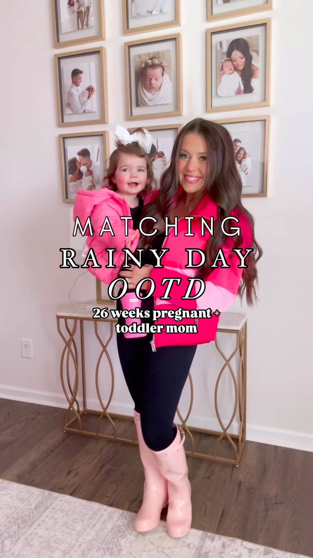 Brightening up this cold, rainy day with all things PINK 🎀 I love a little matching moment with my girl! Puffer jackets + jumpsuit + hunter boots = the perfect rainy OOTD 🌧️

Pregnancy style / rainy day outfit / casual style / bump friendly fashion / toddler girl outfit / toddler style / mommy and me fashion / matching outfits / 

#LTKFamily #LTKBump #LTKStyleTip