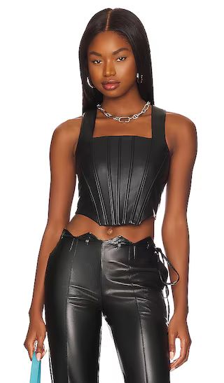 Kimmie Corset Top in Black | Revolve Clothing (Global)