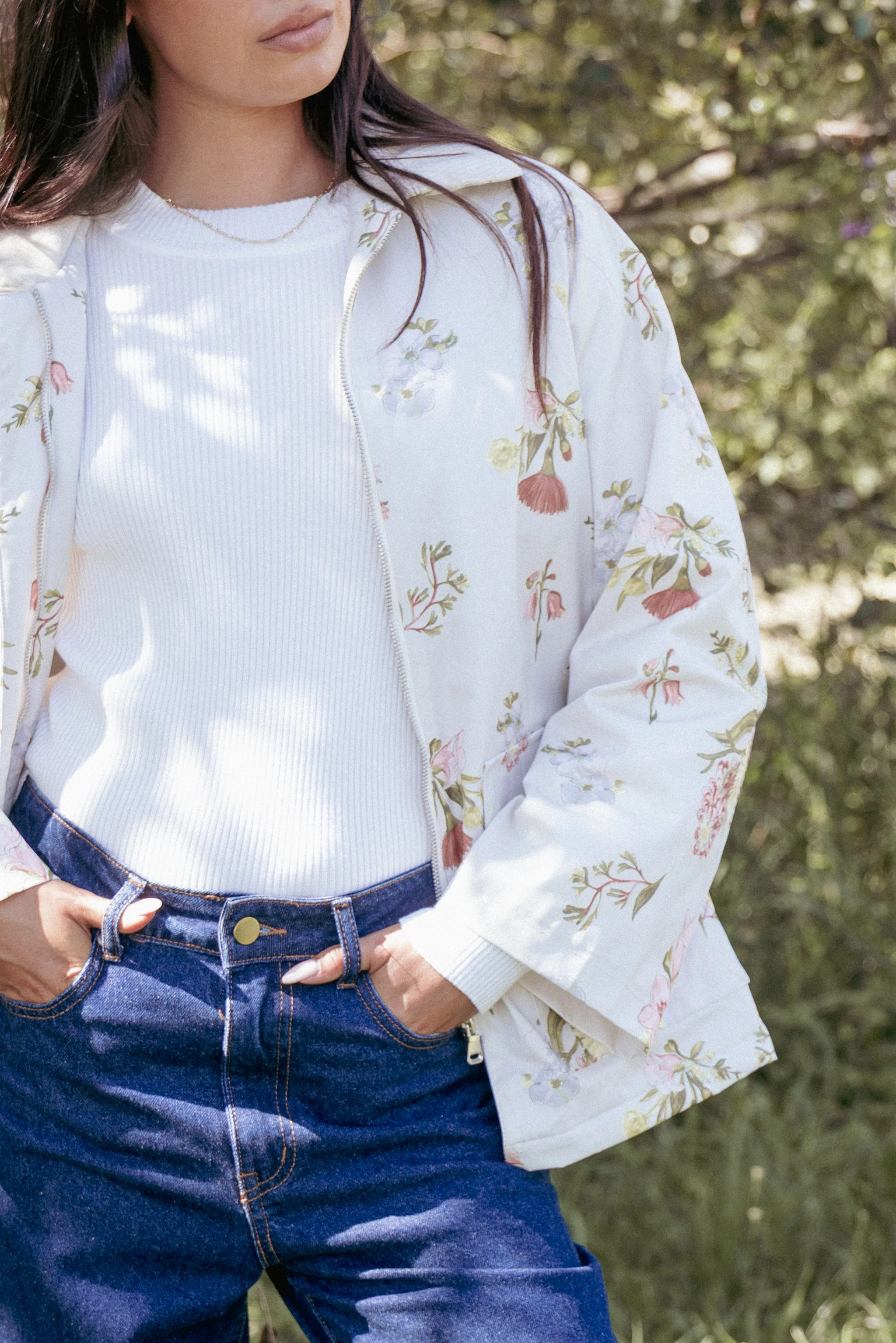 Danica Barn Jacket - Khaki Floral | Petal & Pup (US)