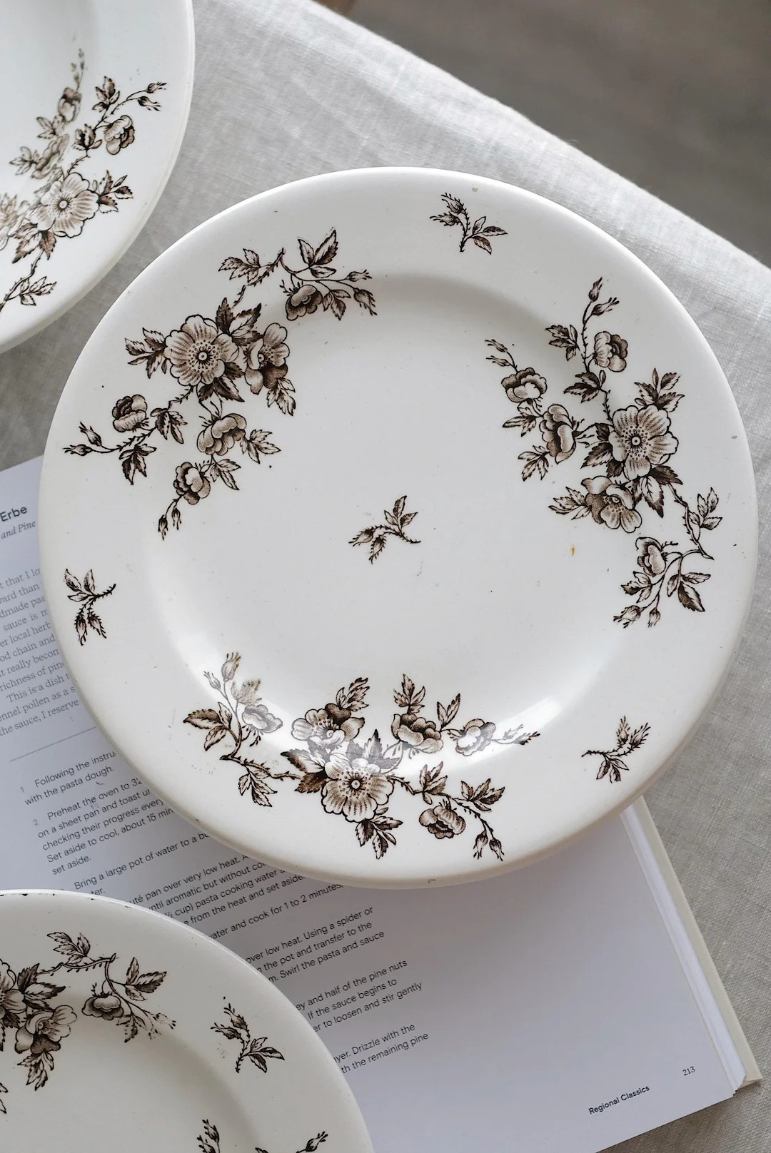 Antique 1884 Ashworth Bros Aesthetic Brown Floral Transferware Plate– Made in England | Etsy (US)