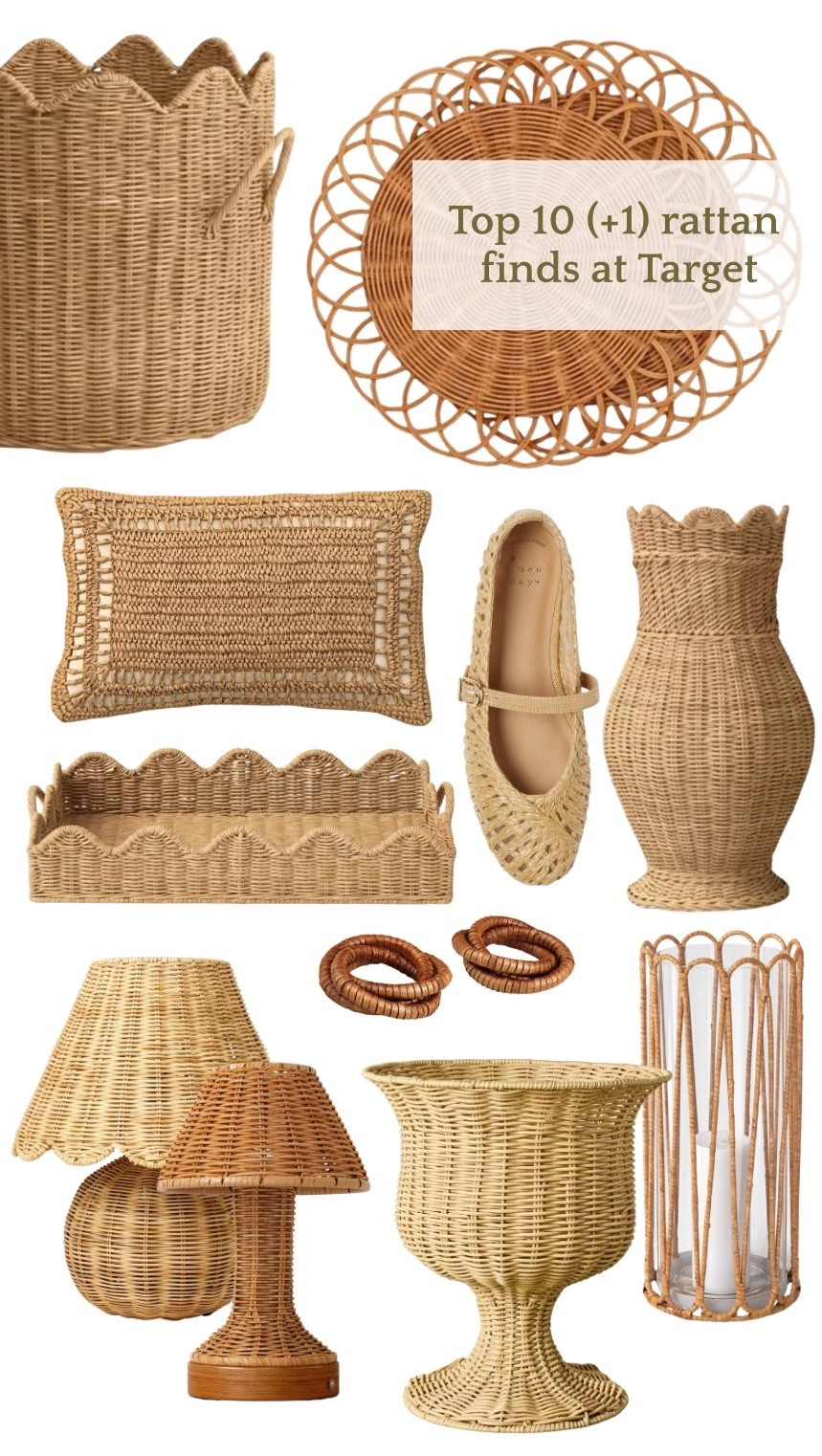 Rattan and wicker finds at Target. 

#LTKHome #LTKFindsUnder50 #LTKWedding