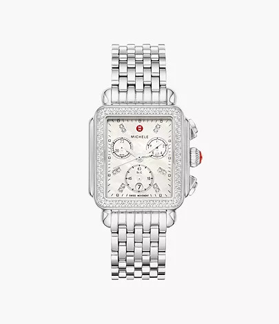 Deco Stainless Diamond Watch | Michele Watches