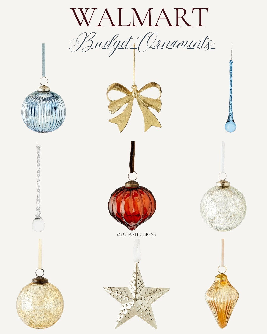 Just over $2 each and the quality is high end! Walmart does it again! 

#LTKHome #LTKSeasonal #LTKFindsUnder100