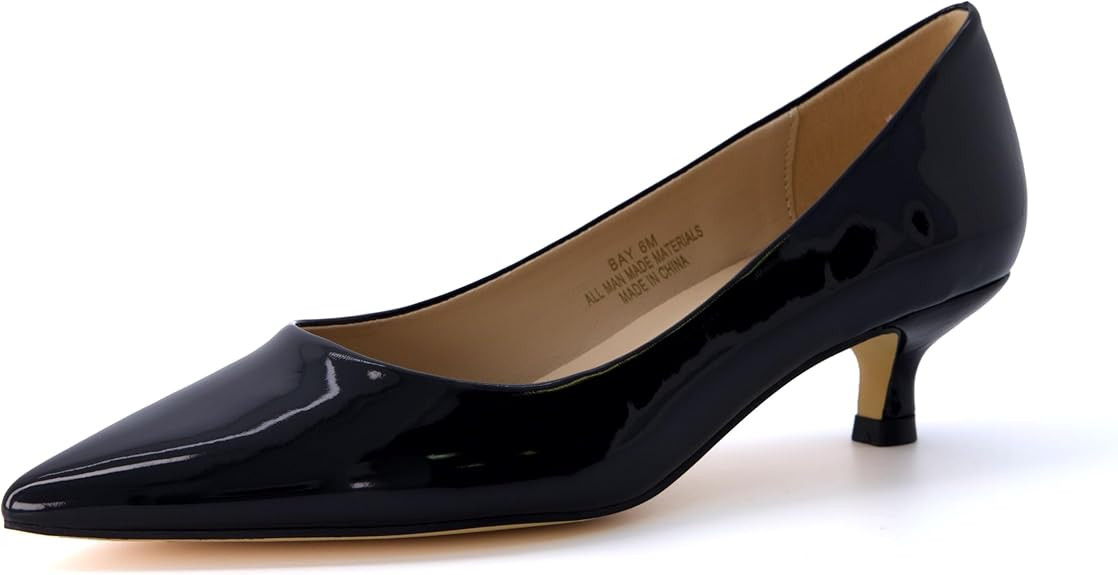 CUSHIONAIRE Women's Bay Kitten Heel Dress Shoe +Memory Foam, Wide Widths Available | Amazon (UK)