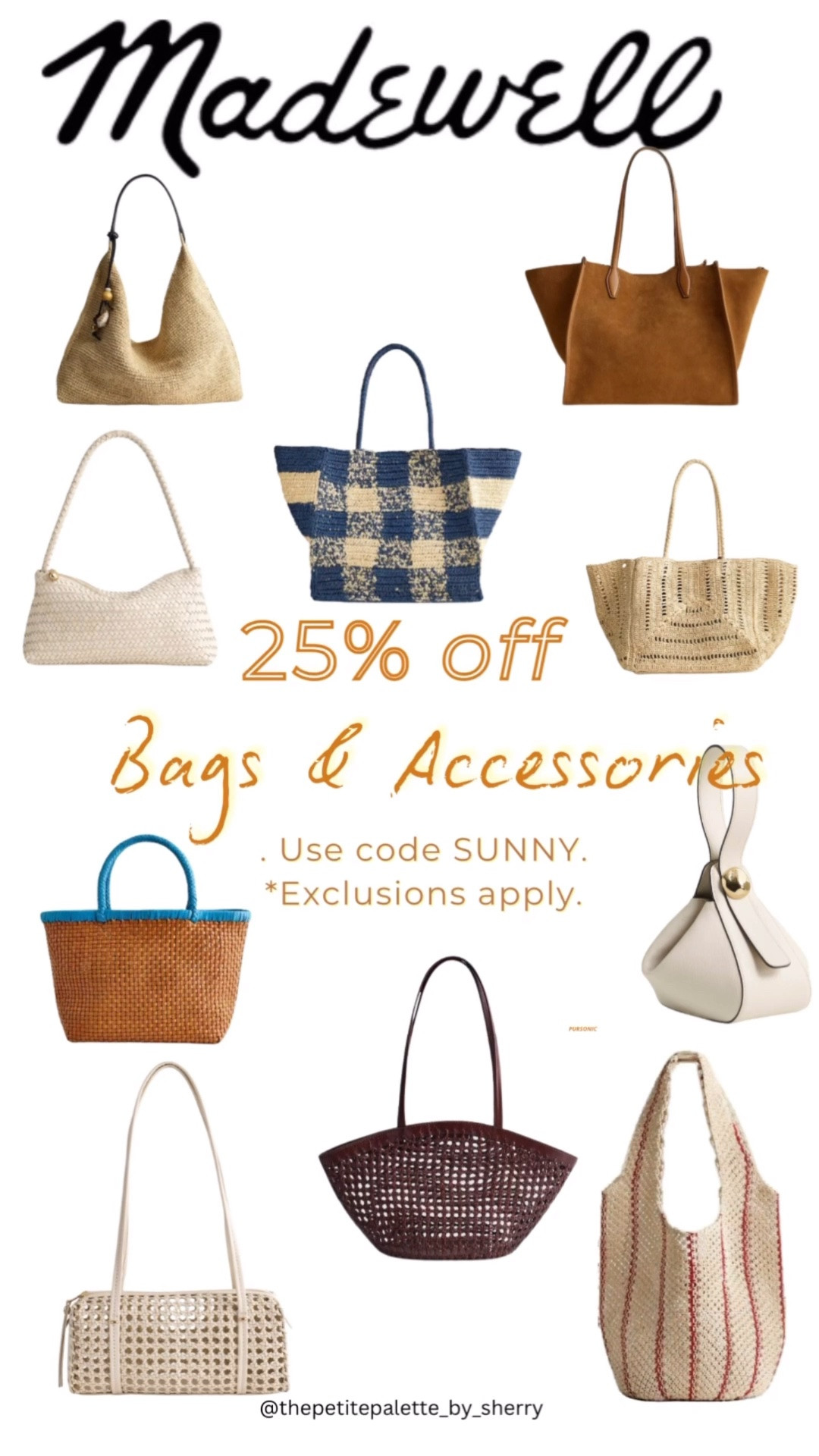 Thinking ahead for Mother’s Day ✨

Madewell is 25% off all bags and accessories with code SUNNY
The perfect time to gift something timeless… or treat yourself 🤍

Linked in my LTk

#LTKPetite #LTKxMadewell #LTKMothersDay