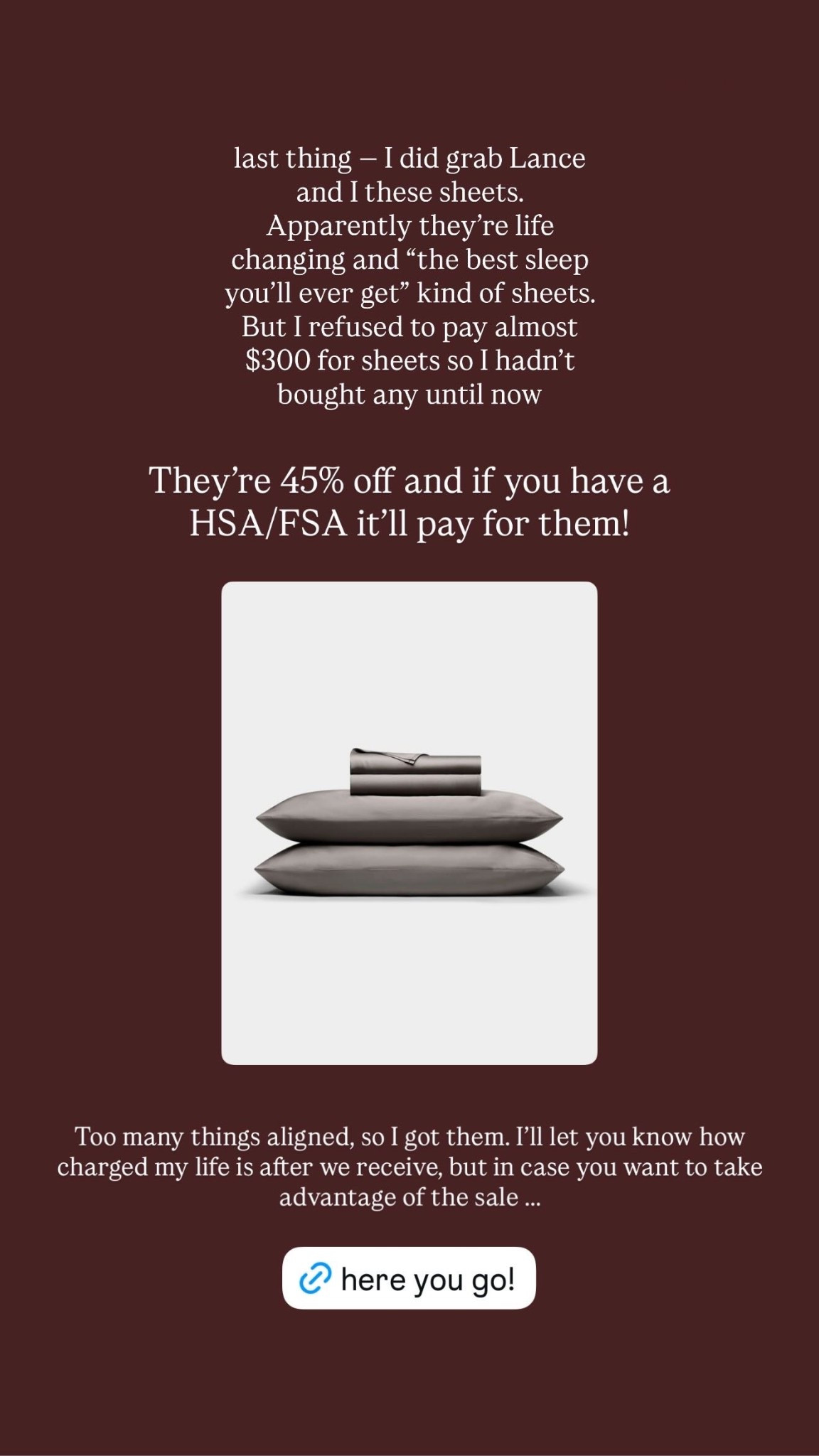 New bamboo sheets from me to me! 

#LTKCyberWeek #LTKGiftGuide #LTKHoliday