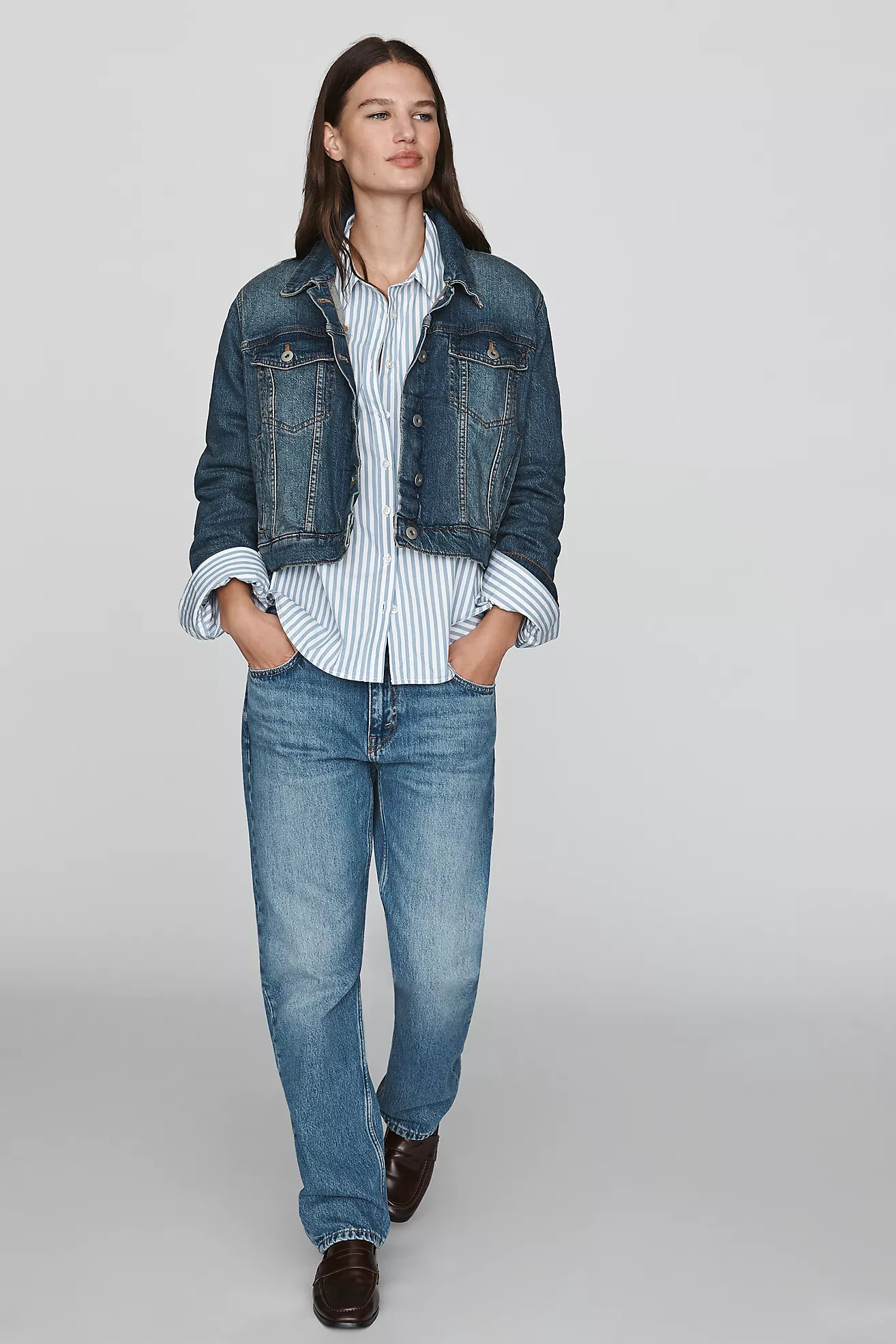 Pilcro Shrunken Denim Jacket | Anthropologie (US)