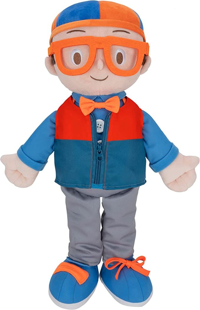 Amazon.com: Blippi Get Ready and Play Plush - 20-inch Dress Up Plush with Sounds, Teaches Childre... | Amazon (US)