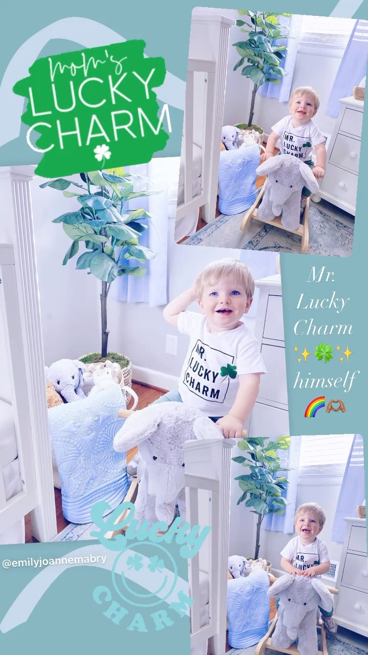 Mr. Lucky Charm ✨🍀✨ himself 🌈🫶🏽

#LTKfamily #LTKSeasonal #LTKbaby