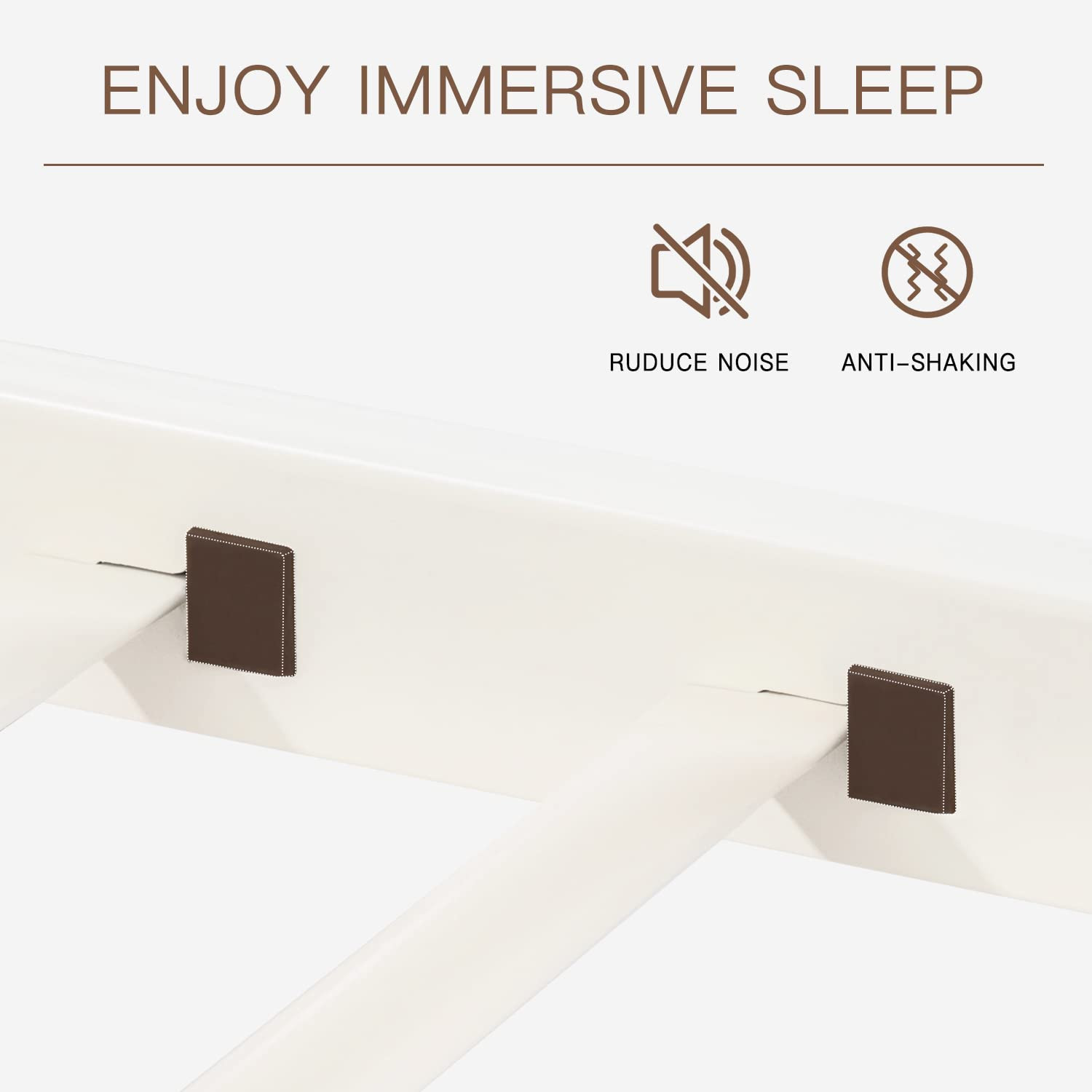 ikalido Metal Loft Bed Twin Size with Safety Guardrail and Ladder, No Box Spring Needed Space Sav... | Amazon (US)