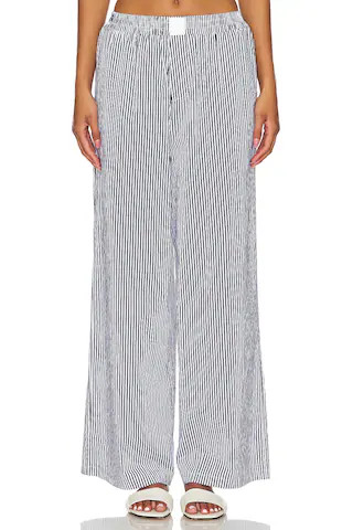 SNDYS X Revolve Darian Stripe Pants in Dark Blue Stripe from Revolve.com | Revolve Clothing (Global)