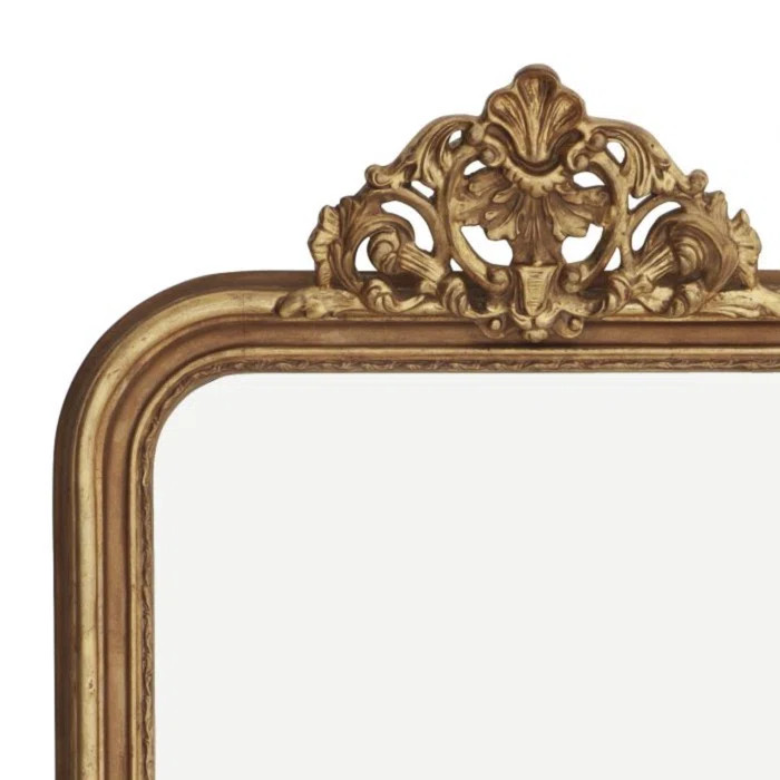 Boulogne Boulogne Guilded Traditional Beveled Overmantel Mirror | Wayfair North America