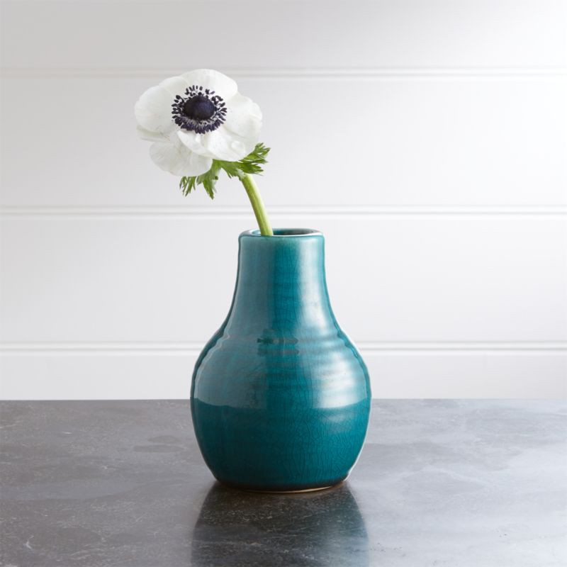 Patine Pot Ceramic Bud Vase | Crate & Barrel