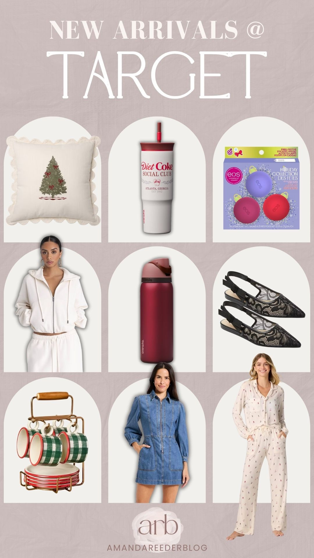 New Target arrivals I’m loving 🎁✨ Cozy sets, cute holiday pieces, and the best little seasonal finds 👏🏻 Target is SO good right now!

Target new arrivals, Target holiday finds, cozy loungewear Target, denim dress Target, holiday pillow, Diet Coke cup, EOS holiday set, Christmas home finds, Target kitchen decor, winter outfits Target, Target fashion, holiday pajamas

#LTKGiftGuide #LTKFindsUnder50 #LTKHoliday