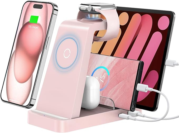 GAUOLN Wireless Charger for iPhone - 5 in 1 Charging Station for Multiple Devices Apple: Fast Wir... | Amazon (US)
