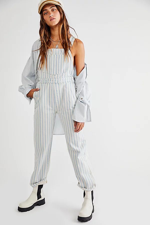 Rolla's Original Overalls by Rolla's at Free People, Sky Stripe, 27 | Free People (Global - UK&FR Excluded)