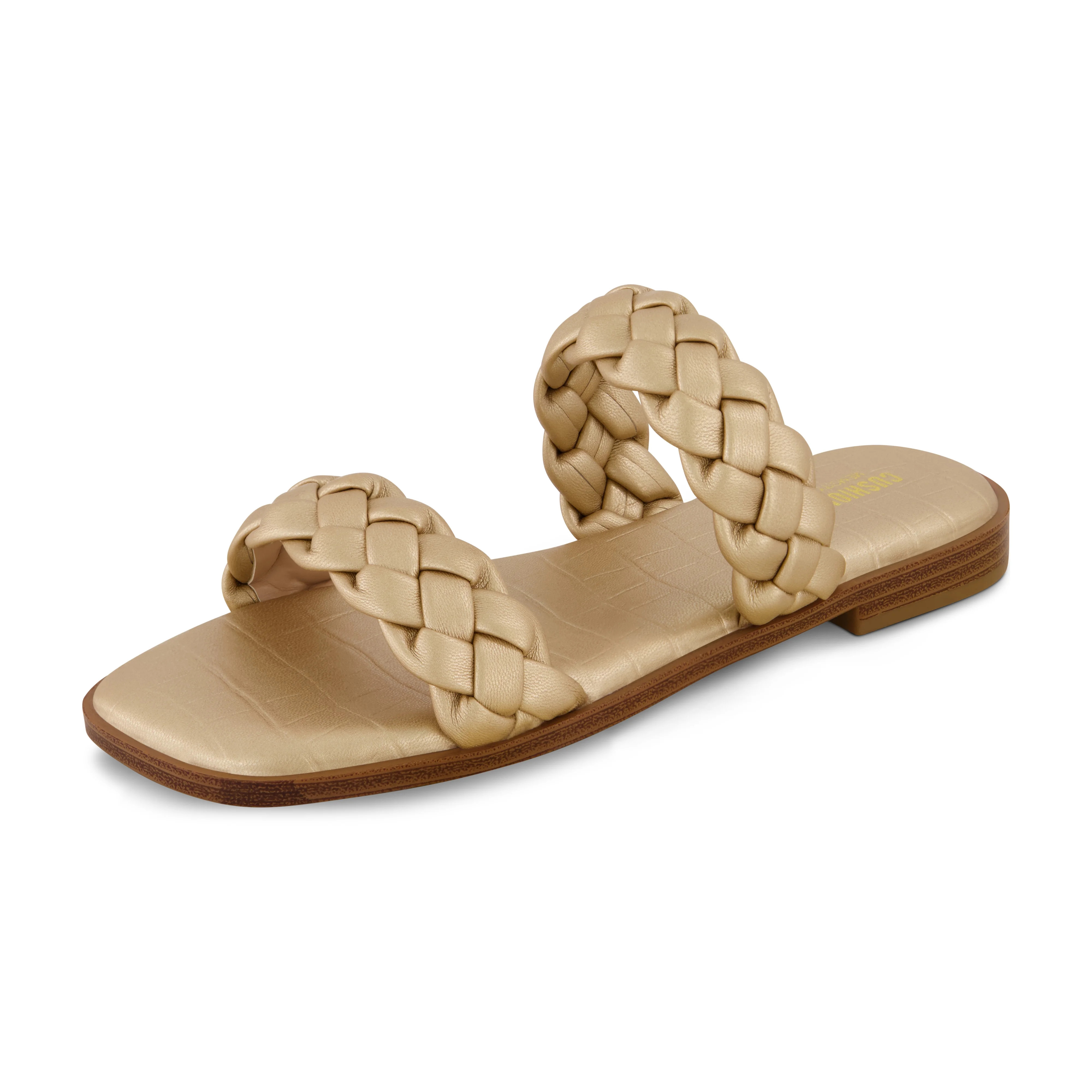 CUSHIONAIRE Women's Vicki Braided Slide Sandal +Memory Foam | Walmart (US)