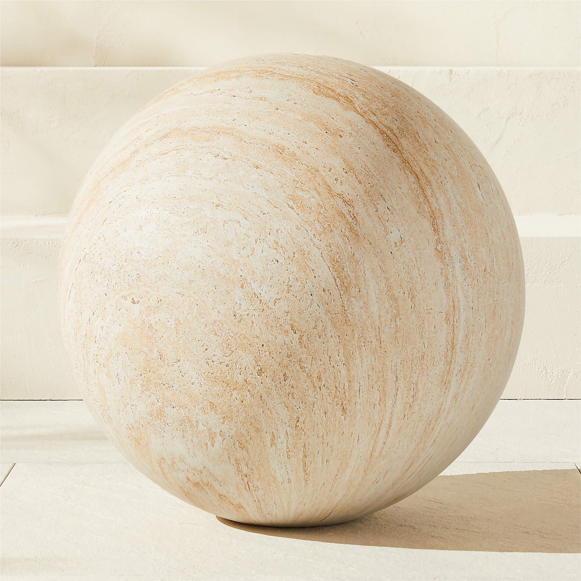 Playa Black Terrazzo Indoor/Outdoor Ball Extra Large + Reviews | CB2 | CB2