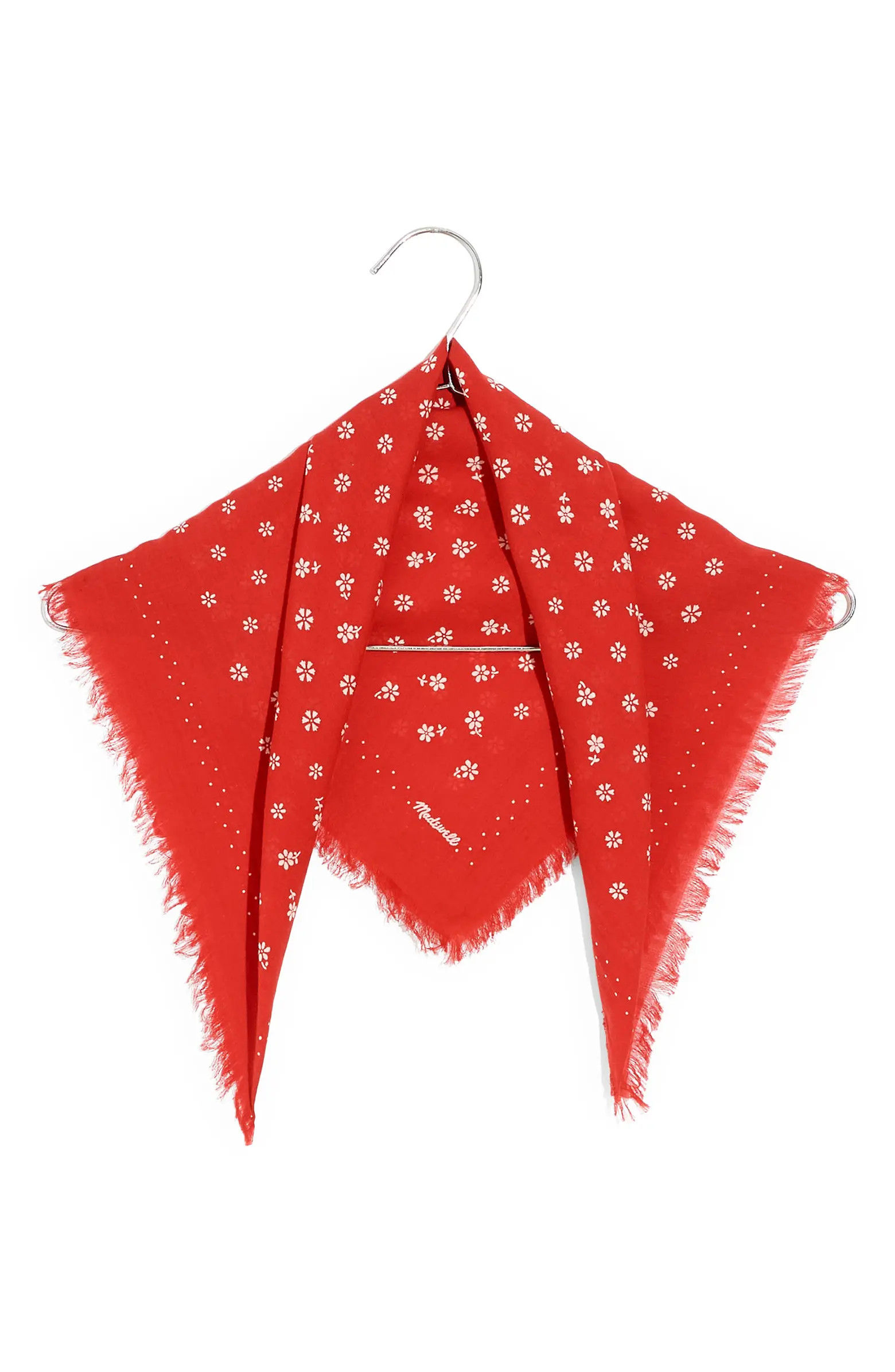 Shadow Petal Fringe Organic Cotton Bandana | Nordstrom