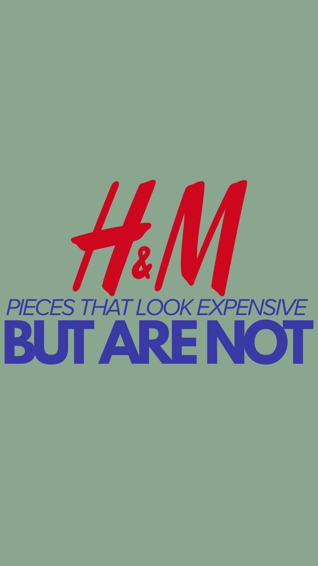 What looks expensive @hm but isn't!
Finding pieces that are fashion trends for 2025/2026
Which piece is your favorite?
* Comment H&M for the links to be sent to your DMS.
tips.
*+ Follow @sophie_rathmanner for daily fashion
now but actually isn't.
#fallfashion #winterfashion #whattobuy #hm #zara #funneljacket #mockneck #dressesoverpants #fashiontrends
#2026fashiontrends