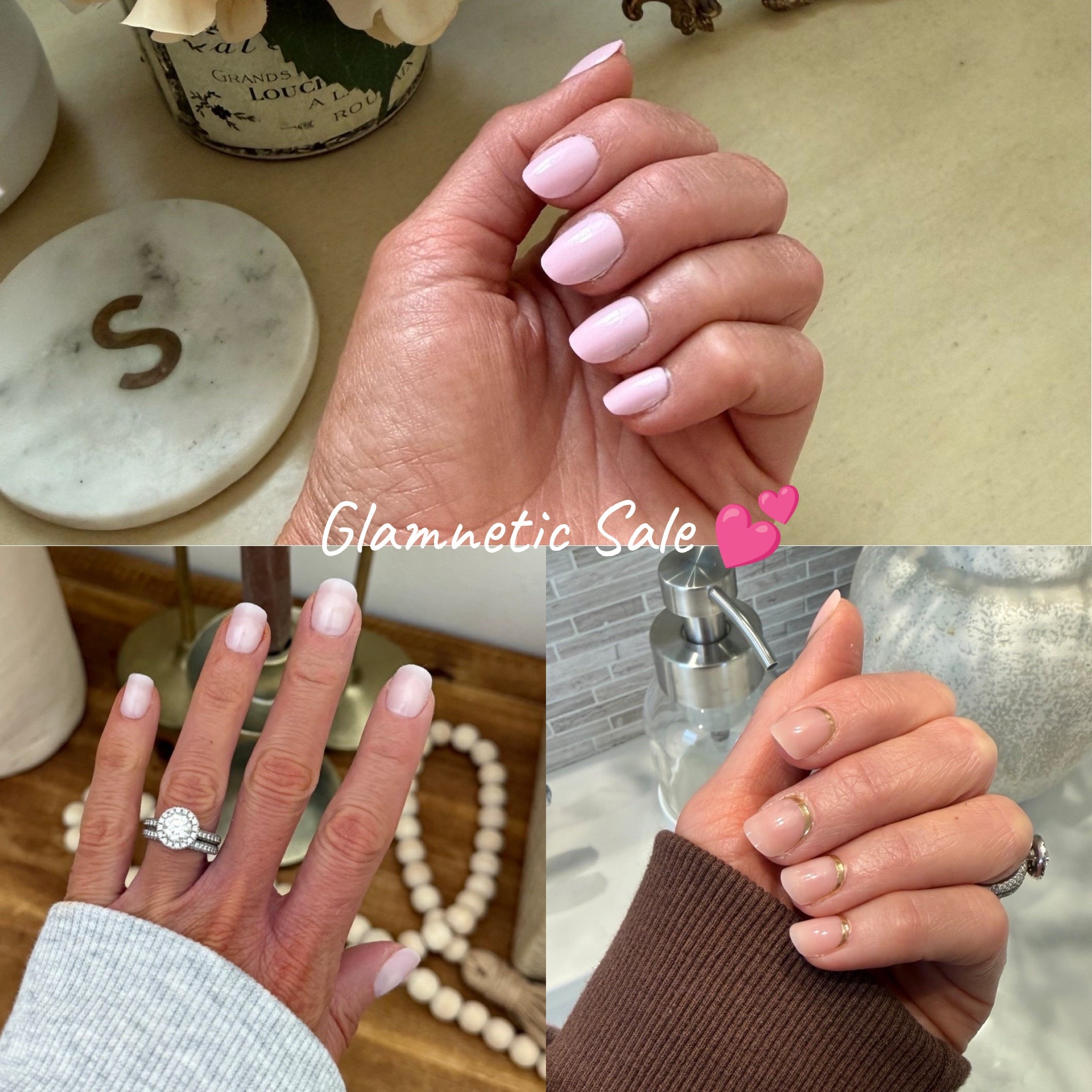 Glamnetic Memorial Day Sale! 20-25% off
I’ve been loving the press on life 💅🏻 It’s so much easier than running to the nail salon monthly. These usually last me about two weeks and they have the prettiest options 💕

Glamnetic, press on nails, manicure, neutral nails, pink nails, mom life, short nails

#LTKselfcare #LTKmomlife #LTKBeauty
