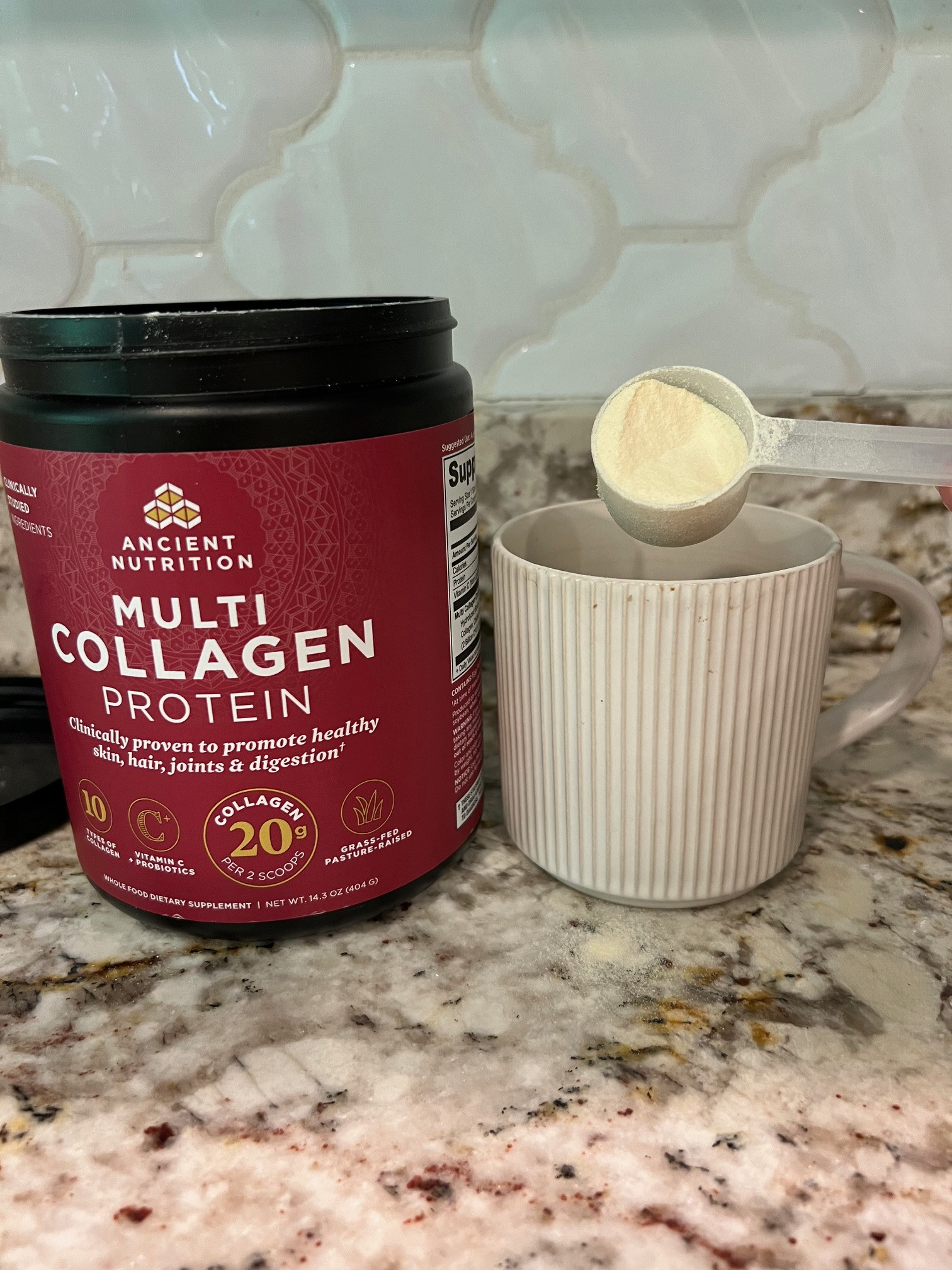 My ride or die collagen for over 50. Currently on major sale with code PRIMESALE. I find this to be superior to any other collagens I've tried- specifically for joint pain/health- but skin, hair, nails and digestion all get noticeable benefit. The benefits are noticed in the first few weeks and have a cumulative affect over time. #jointpain #womenover50 #lifeover50 #ancientnutrition #ancientnutritioncollagen #ancientnutritionsale  

 #LTKmorningroutine #LTKOver40 #LTKSaleAlert