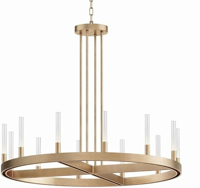 Maxim Ovation 12 Light Large Chandelier with Gold Finish | Amazon (US)