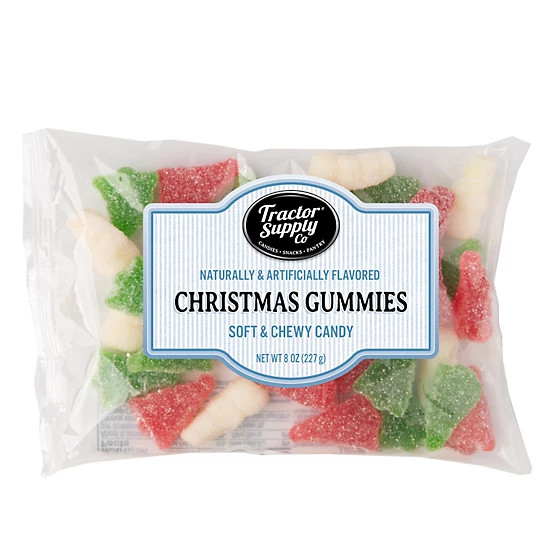 New!Tractor Supply  Christmas Gummies Snowman and Trees with Snow | Tractor Supply