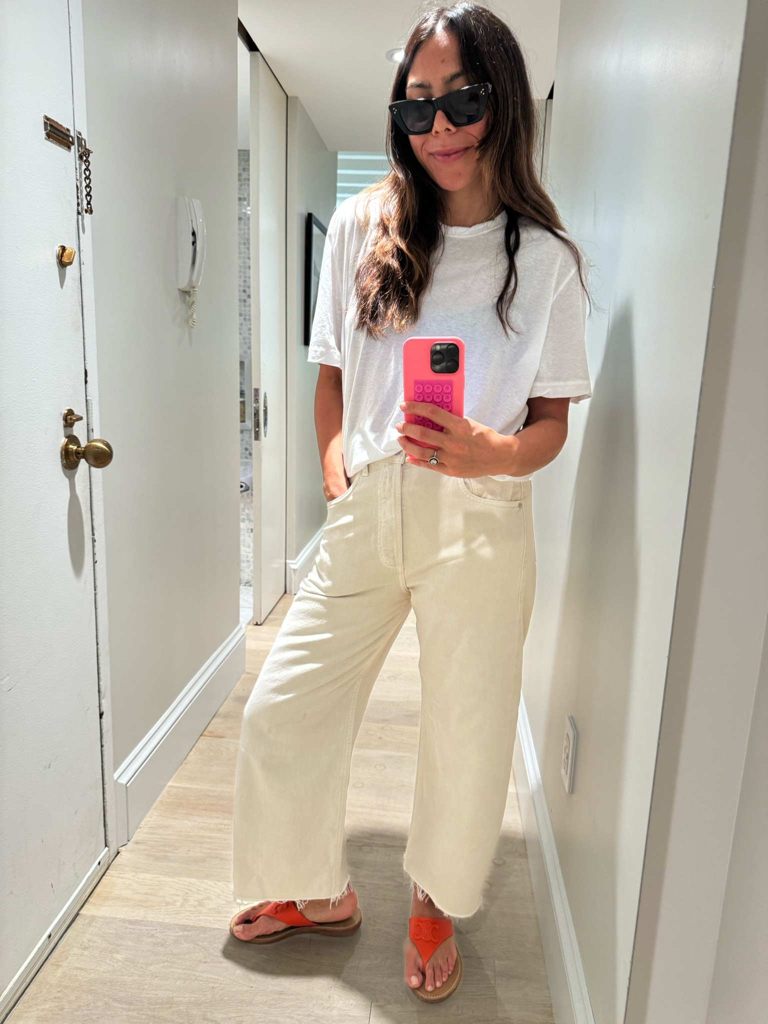 Cream and white 