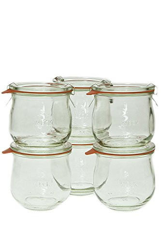 Weck 746 0.36 Liter Tulip Jar, 12.5 Oz - Set of 6 | Amazon (US)
