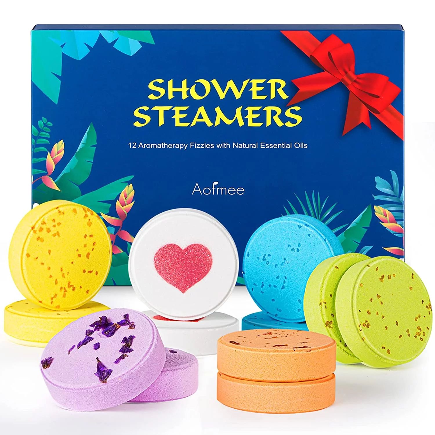 Aofmee Shower Steamers 12 Shower Bombs Aromatherapy for Women Multicolor - Walmart.com | Walmart (US)