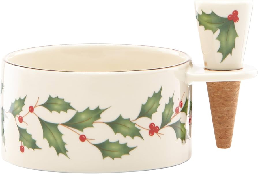 Lenox 870006 Hosting The Holidays Wine Coaster & Stopper Set, Christmas Theme | Amazon (US)