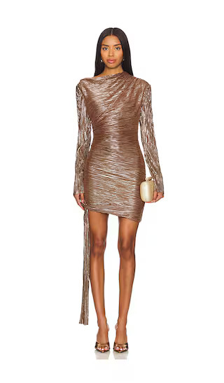 Sagitta Dress in Golden Brown | Revolve Clothing (Global)