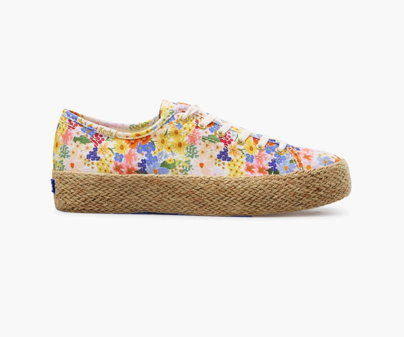 Margaux Triple Kick Jute Sneaker | Rifle Paper Co.