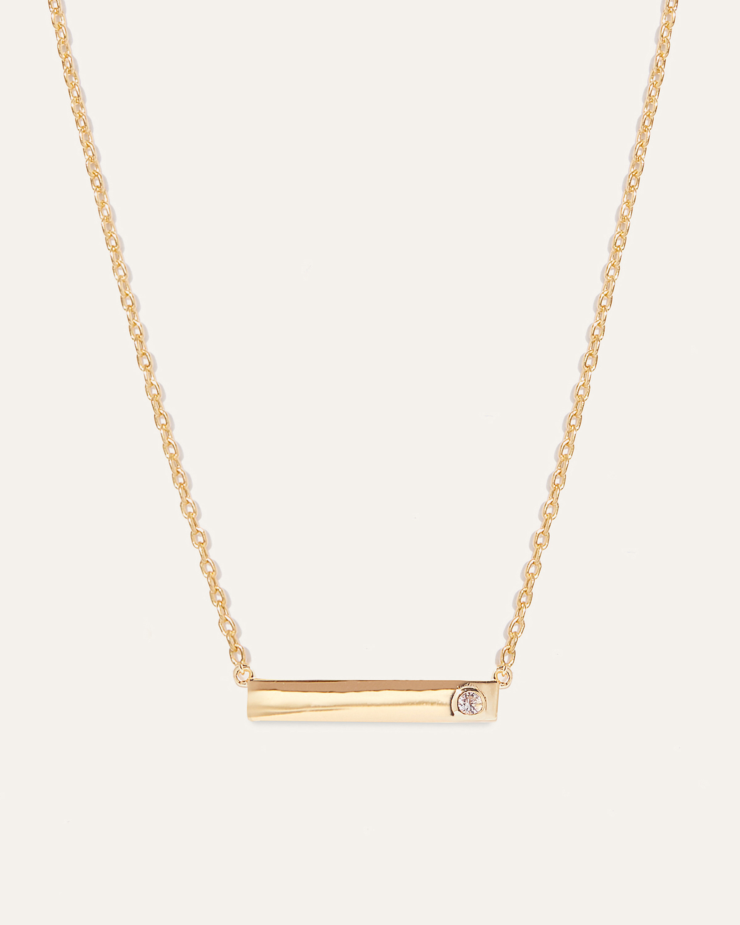 White Sapphire Bar Necklace | Quince