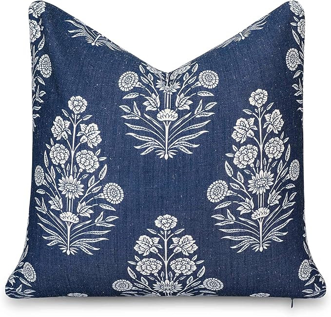 Crumbs Home California Casual Coastal Indoor Outdoor Throw Pillow Cover, 20"x20" Water Repellent ... | Amazon (US)