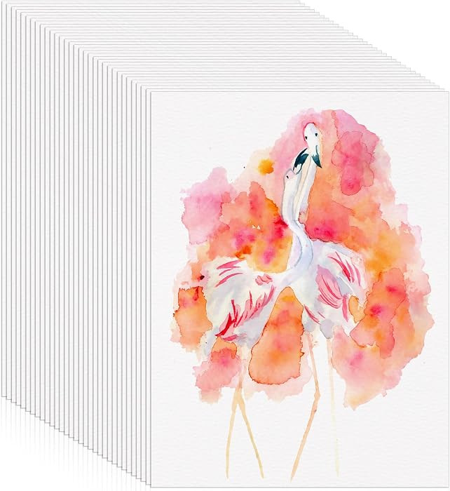 120 Sheets Watercolor Paper 8.5 x 11 in, 140 Lb/300 GSM, Cold Press | Amazon (US)