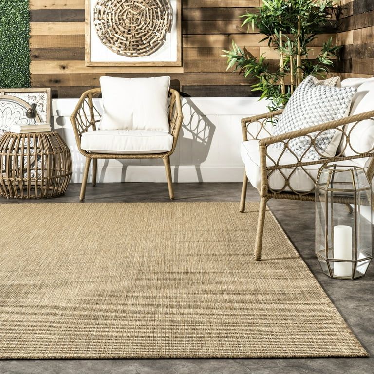 nuLOOM Rosy Classic Indoor/Outdoor Area Rug, 2' x 3', Natural - Walmart.com | Walmart (US)