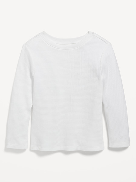 Unisex Long-Sleeve Thermal-Knit T-Shirt for Toddler | Old Navy (US)
