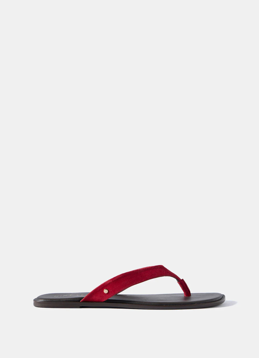 Lula Red Suede Flip Flop Sandals | Mint Velvet