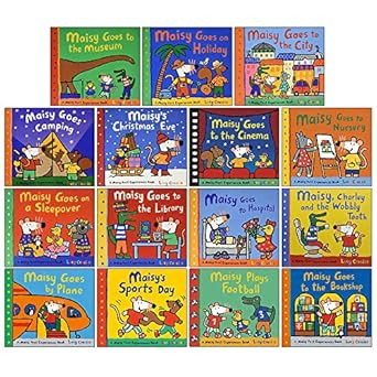 Maisy Mouse First Experience 15 Books Pack Collection Set by Lucy Cousins (Bookshop, Football, Sp... | Amazon (US)