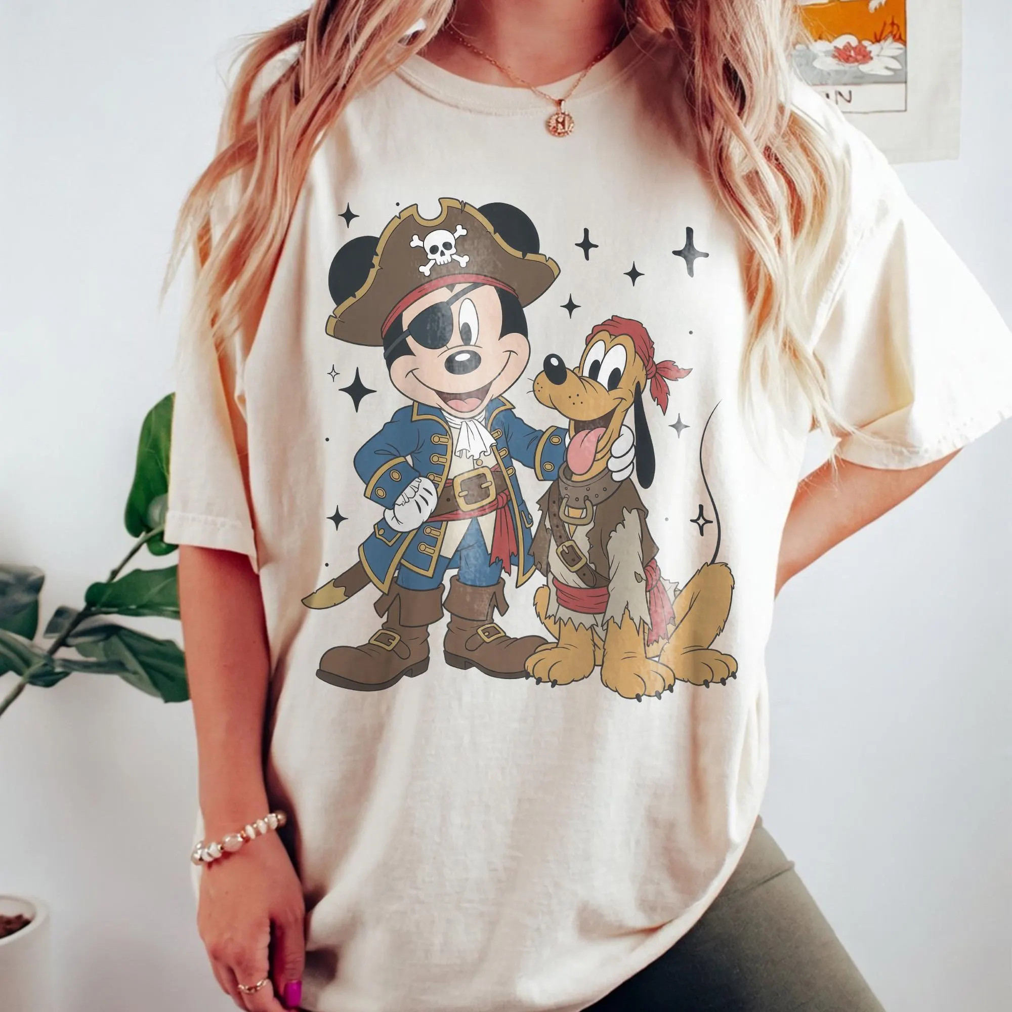 Retro Mickey And Friends Pirate Shirt, Mickey And Pluto Pirate Shirt, Disney Pirate Crew Shirt, Disney Cruise Gift | Etsy (Global)