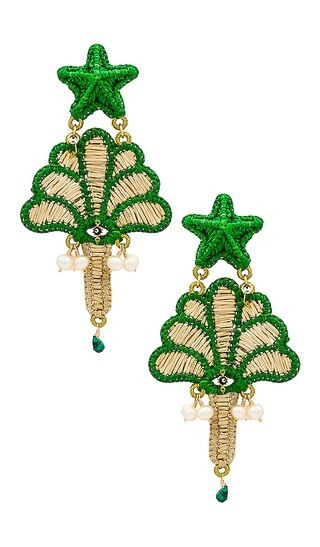 Egen Earrings in Green | Revolve Clothing (Global)