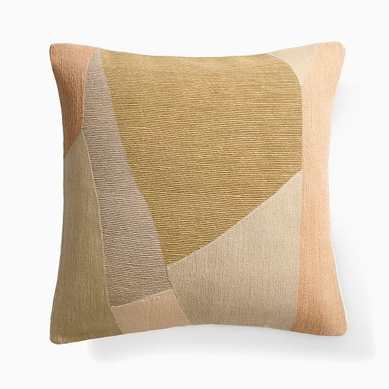 Mosaic Crewel Pillow Cover, 20x20, Sand | West Elm (US)