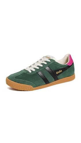 Gola Women's Elan Sneakers, Evergreen/Black/Fuchsia, 6 Medium US | Amazon (US)