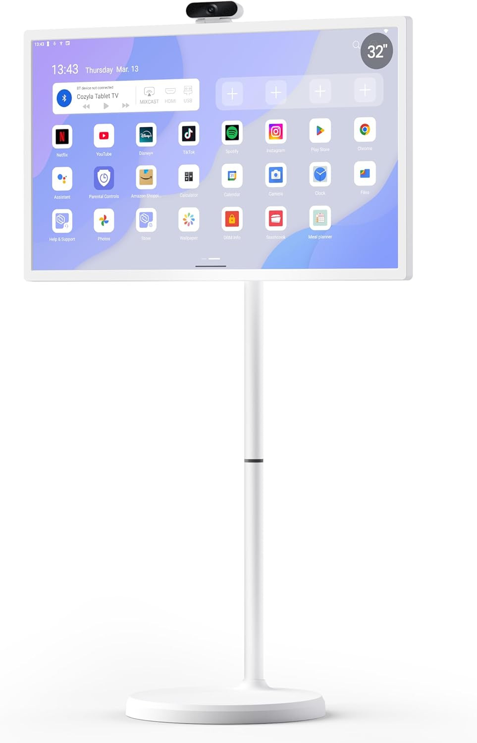 Cozyla Tablet TV: 32" Smart Portable TV on Wheels with Google Play Store | Amazon (US)