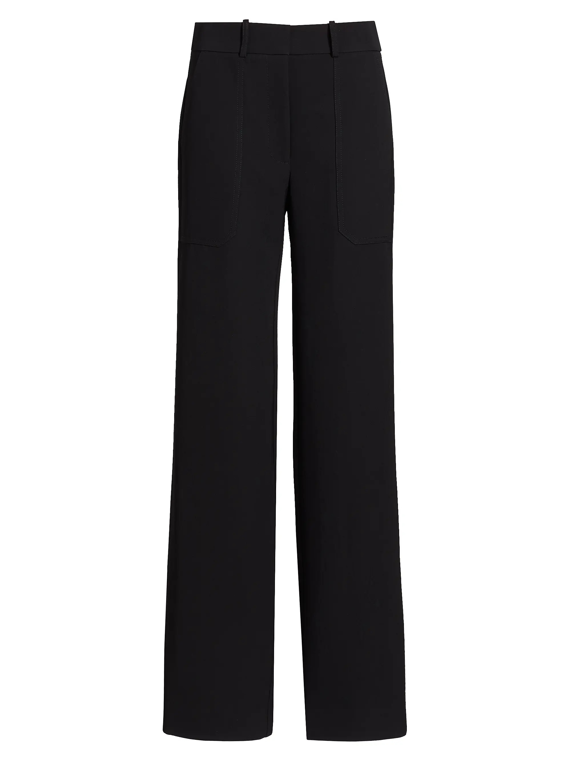 Veronica Beard Cole Seam-Front Stretch Pants | Saks Fifth Avenue | Saks Fifth Avenue