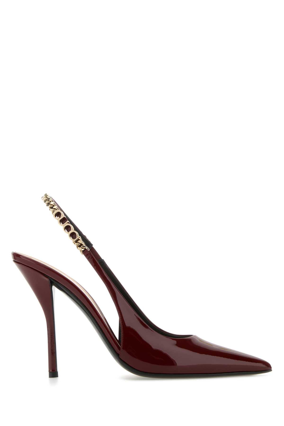 Gucci Burgundy Leather Signoria Pumps | Italist.com US